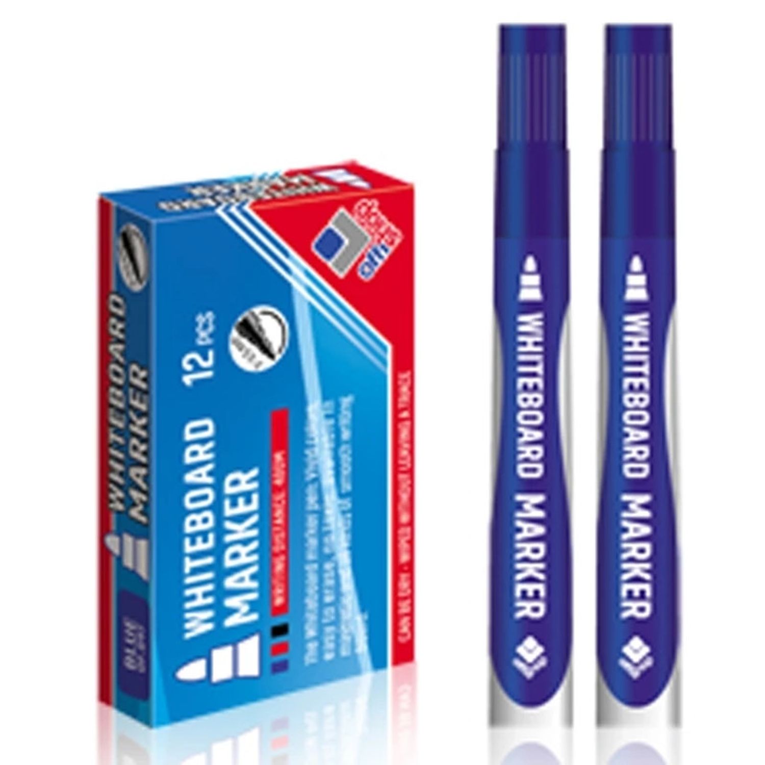 Marker whiteboard, albastru, 2-3,5 mm, 12 buc/set - OFFISHOP fotografia produsului