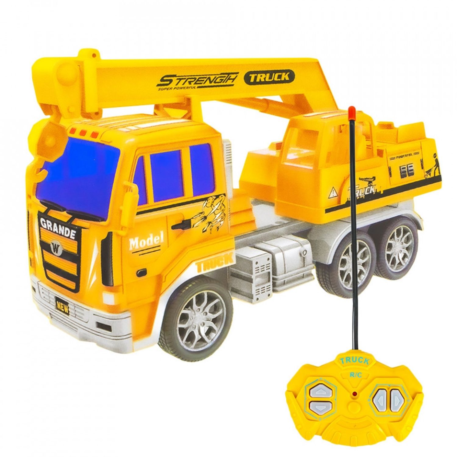 Camion RC, cu macara, 24x8x13 cm fotografia produsului
