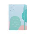 Notes A5 cu elastic, 80 file, bleu/roz fotografia produsului View 4 S