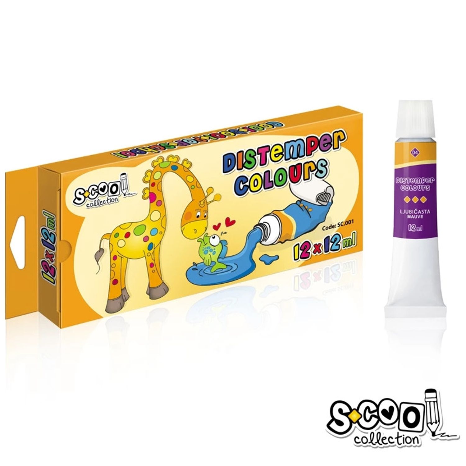 Tempera, 12 ml, 12 culori/set - S-COOL fotografia produsului View 2 L