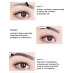 Stilou tatuaj pentru Sprancene cu Efect de Microblading Mengsiman, Rezistent la apa, Fine Sketch, 03 Maro fotografia produsului View 3 S