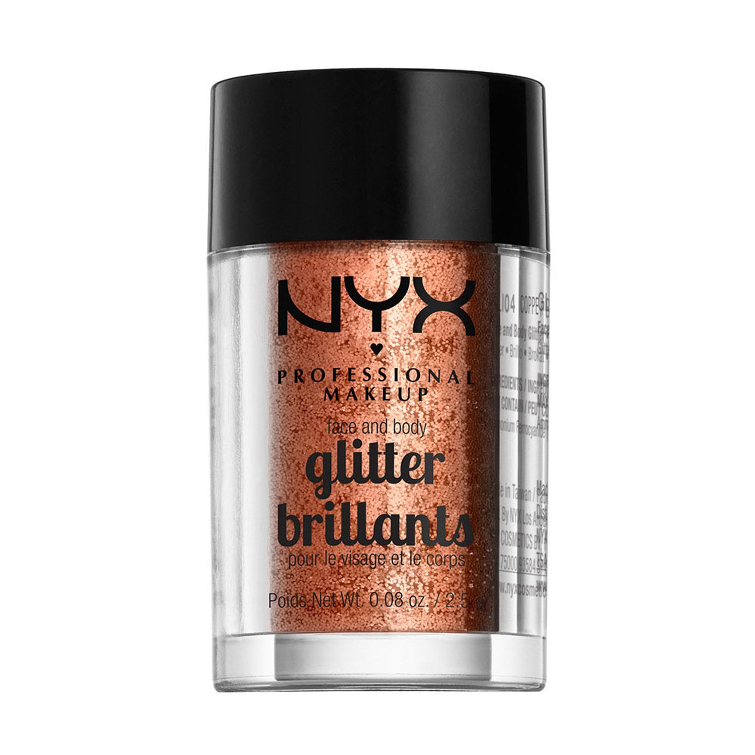 Sclipici pentru fata si corp NYX Professional Face  Body Glitter Copper, 2.5 g fotografia produsului