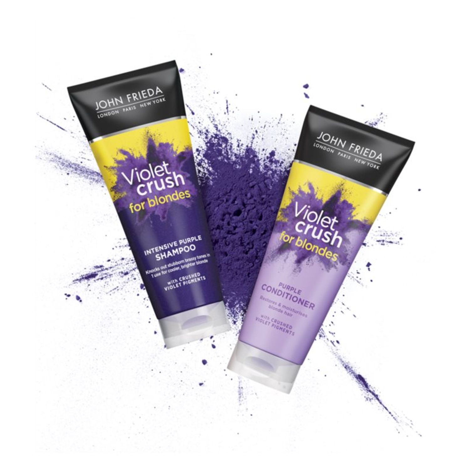 Sampon nuantator pentru par blond John Frieda Violet Crush Purple Shampoo 250 Ml fotografia produsului
