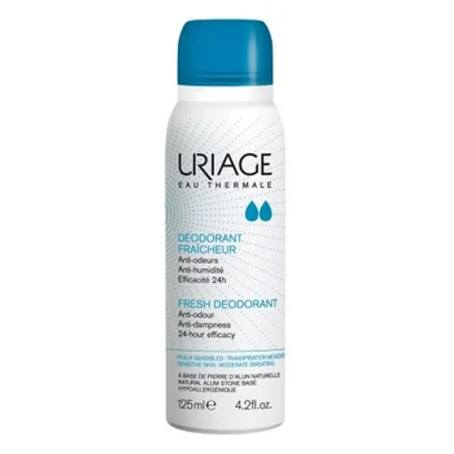 Deodorant spraycu piatra de alaun pentru piele sensibila, 125 ml, Uriage fotografia produsului