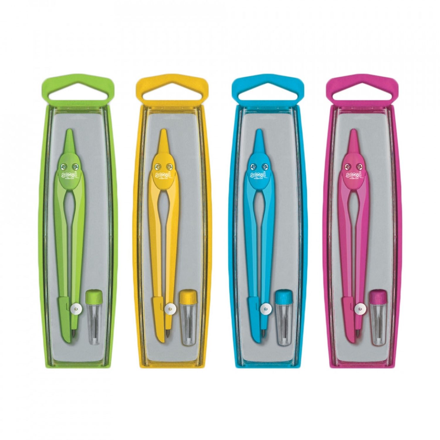 Compas neon + rezerva mina, 24 buc/display - S-COOL fotografia produsului View 3 L