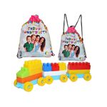 Cuburi constructii in rucsac, 320 piese/570g - robentoys fotografia produsului