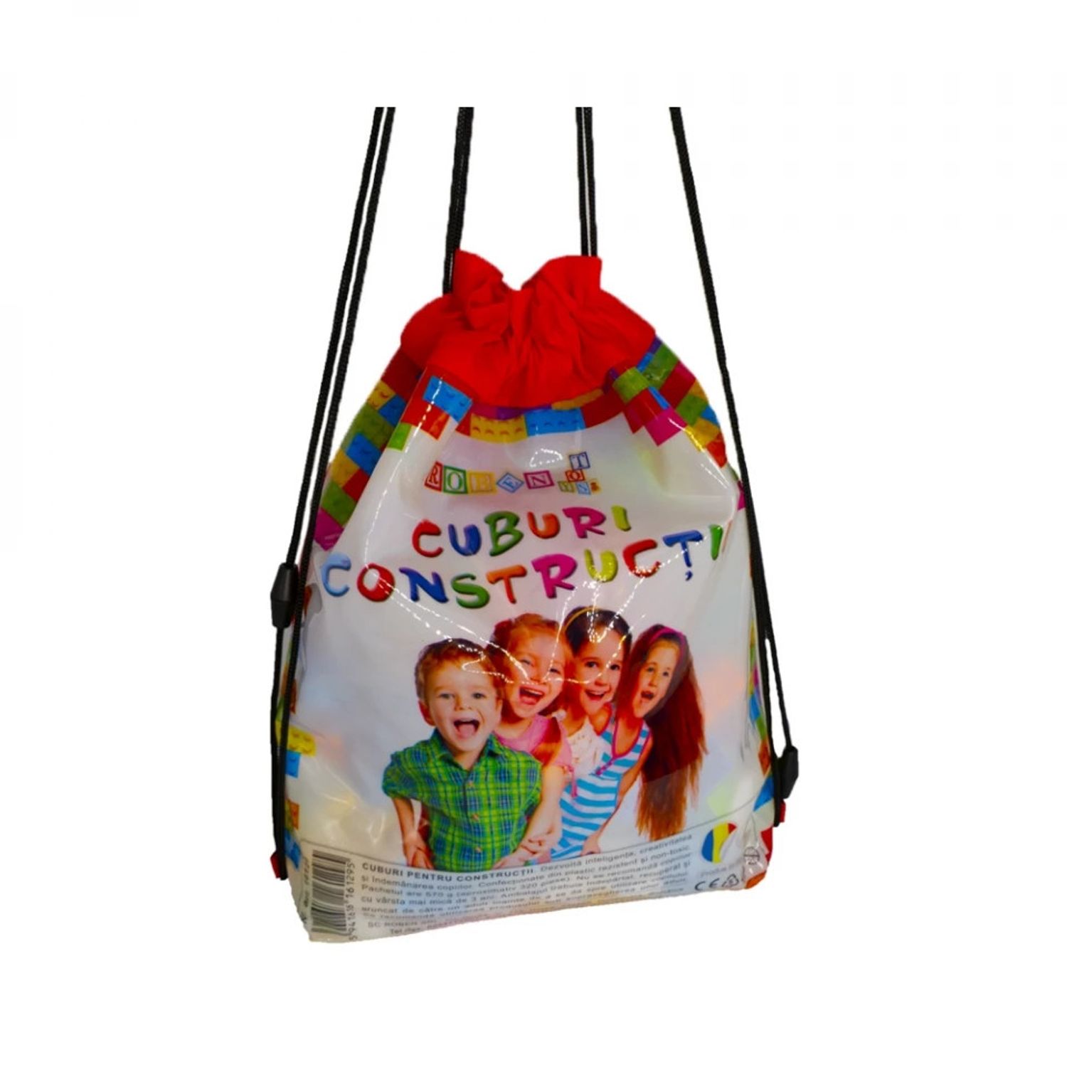 Cuburi constructii in rucsac, 320 piese/570g - robentoys fotografia produsului View 3 L