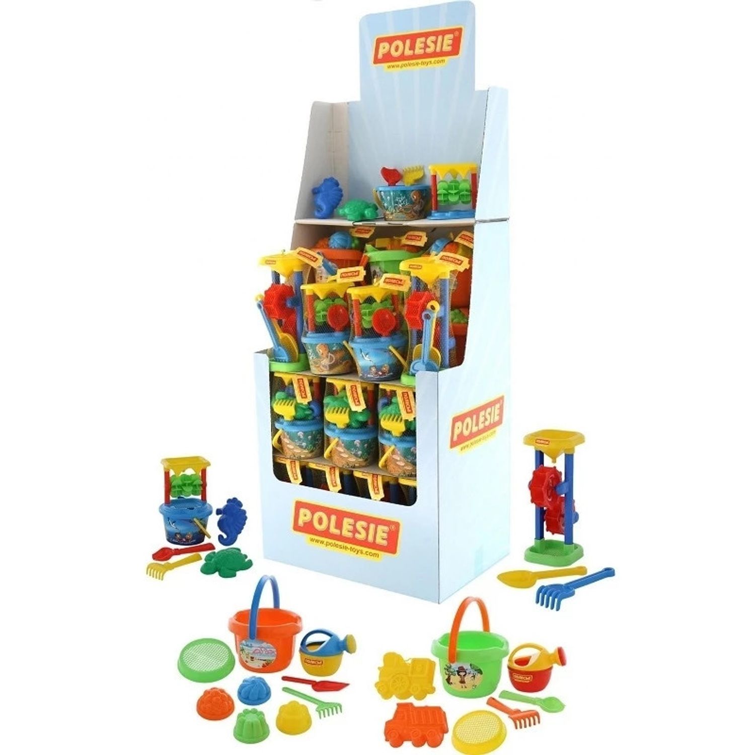 Galetuse nisip + accesorii, 36 buc/display, Polesie fotografia produsului