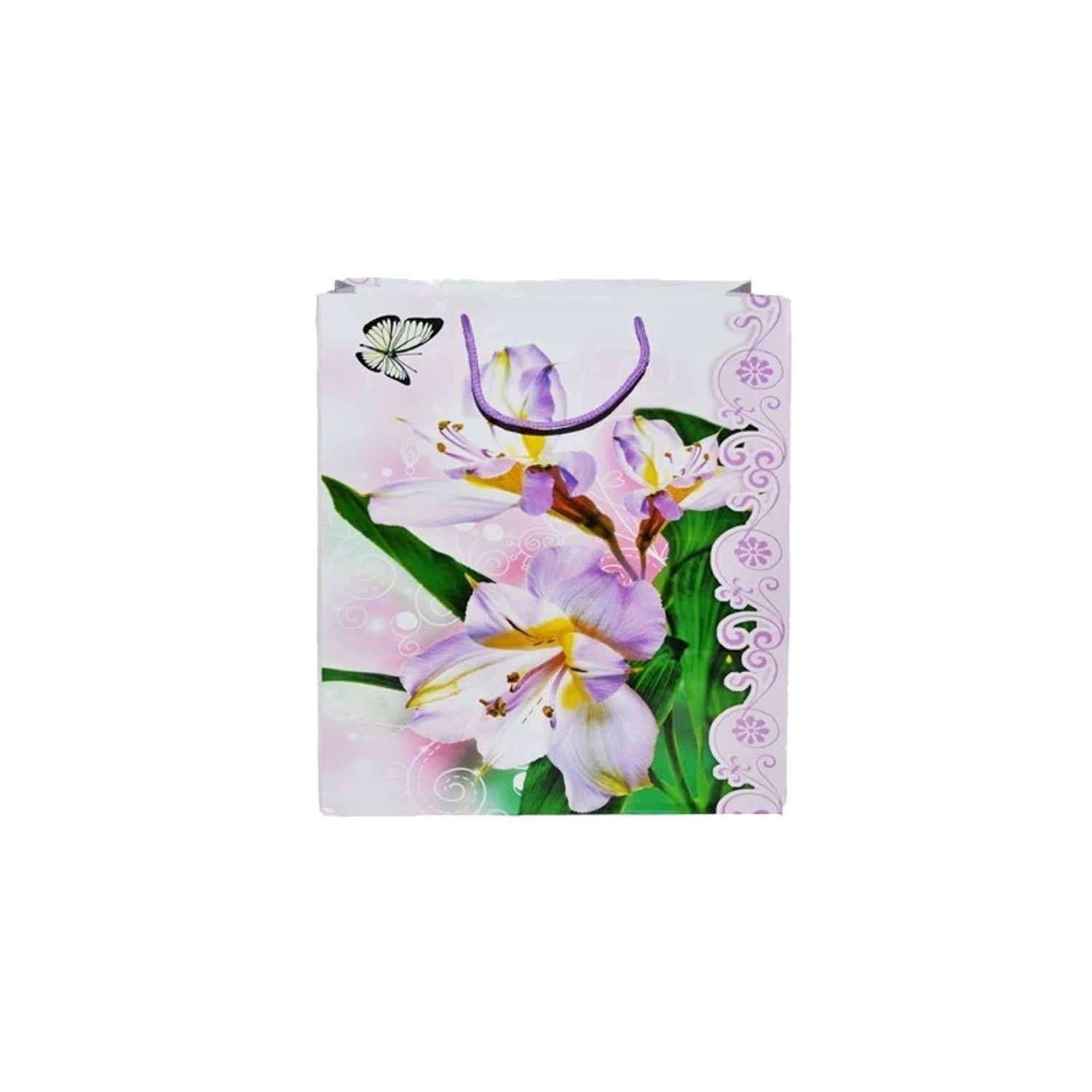 Punga cadou cu flori, 26x32x10 cm fotografia produsului View 5 L