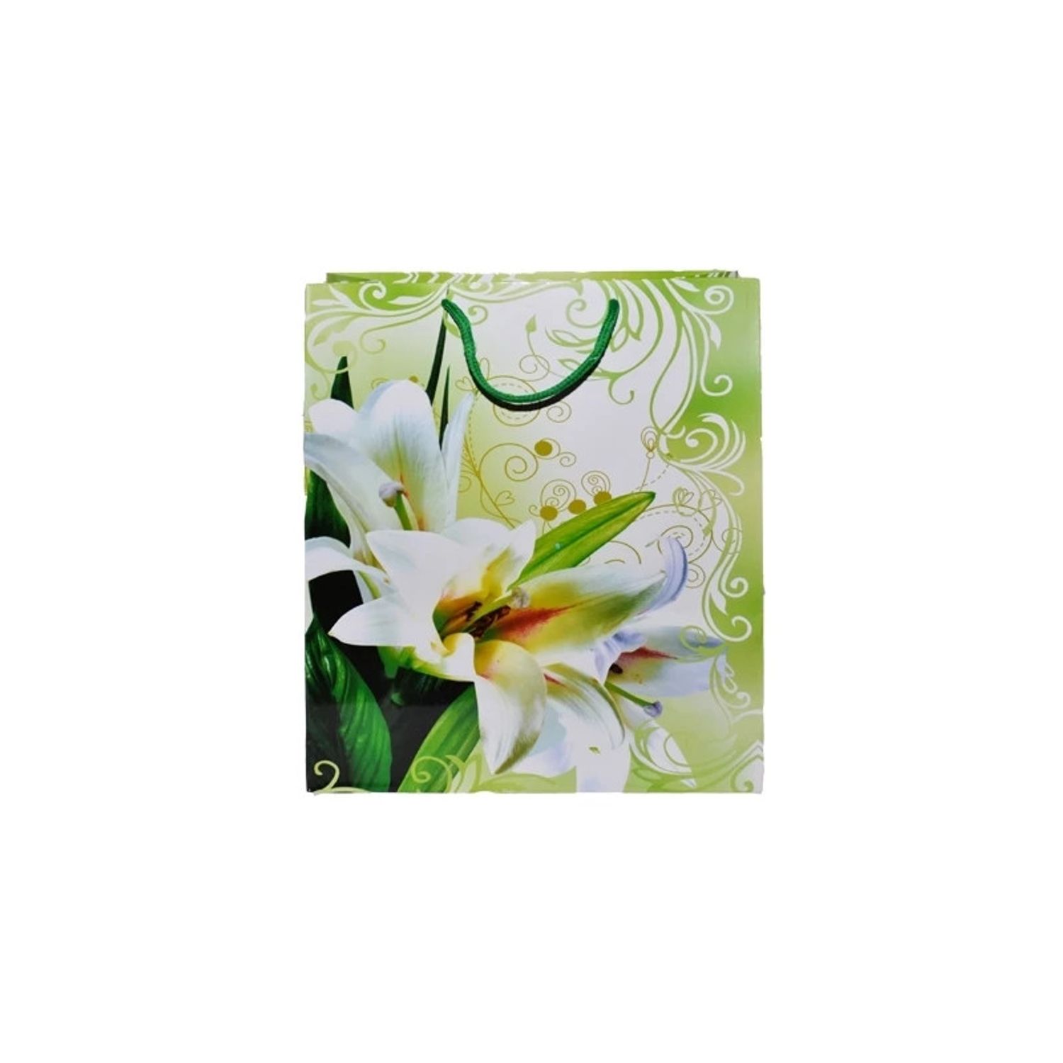Punga cadou cu flori, 26x32x10 cm fotografia produsului View 3 L