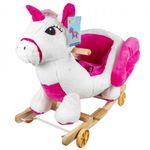 Balansoar pentru bebelusi, Unicorn, lemn + plus, cu rotile fotografia produsului