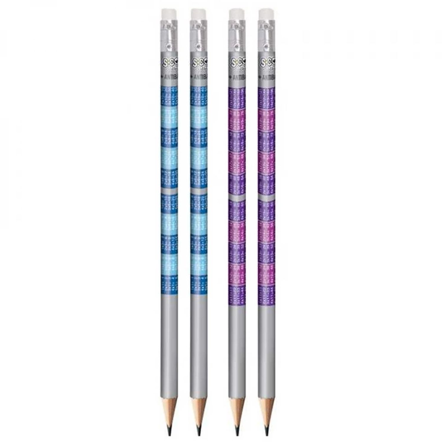 Creion grafit antibacterial, HB, tabla inmultirii - S-COOL fotografia produsului View 3 L