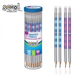 Creion grafit antibacterial, HB, tabla inmultirii - S-COOL fotografia produsului
