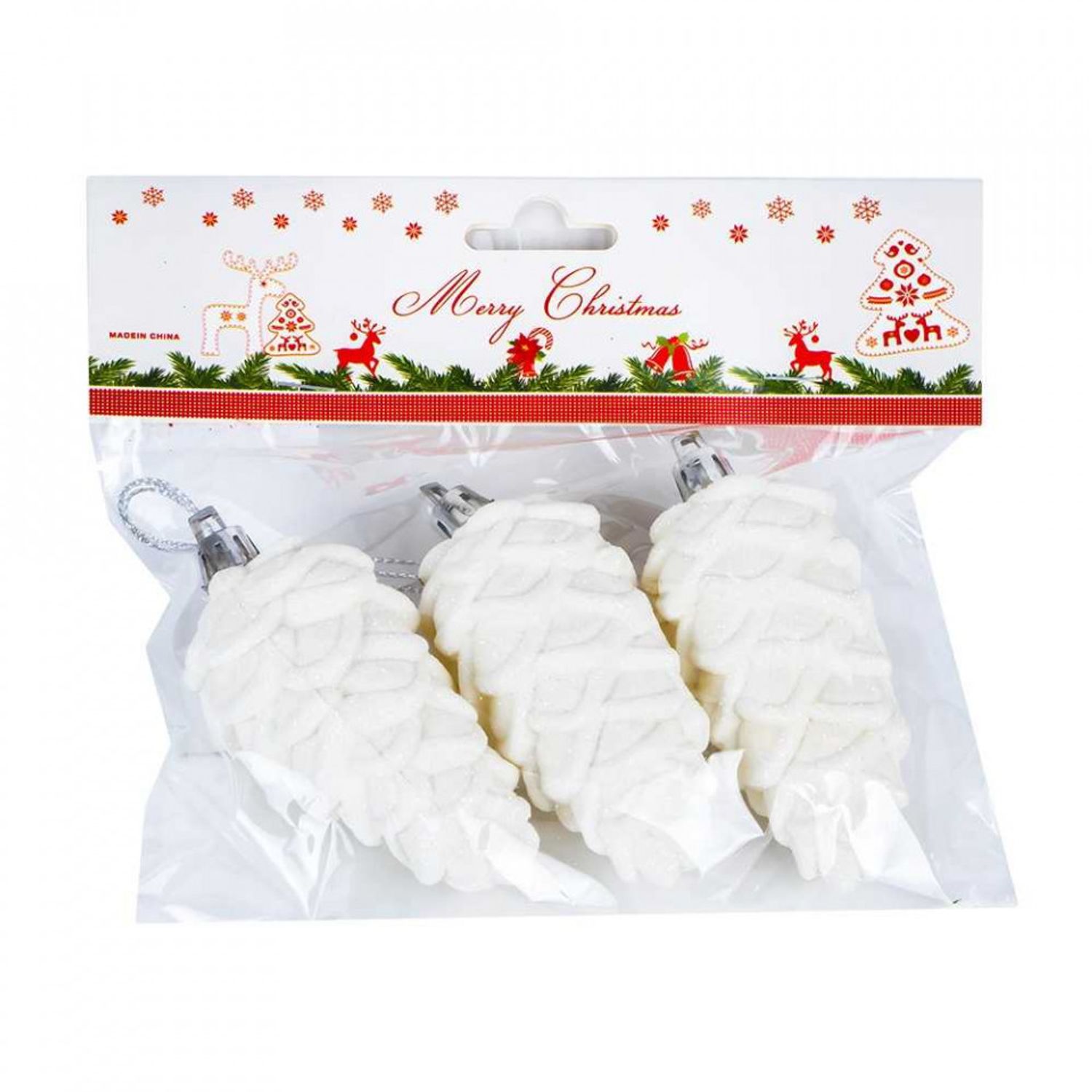 Globuri pom Craciun, 11 cm, 3 buc/set fotografia produsului View 3 L