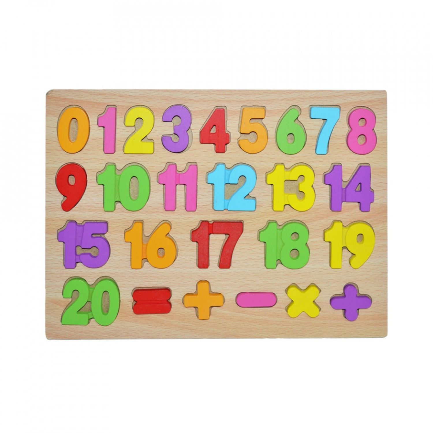 Puzzle lemn, incastru, numere fotografia produsului