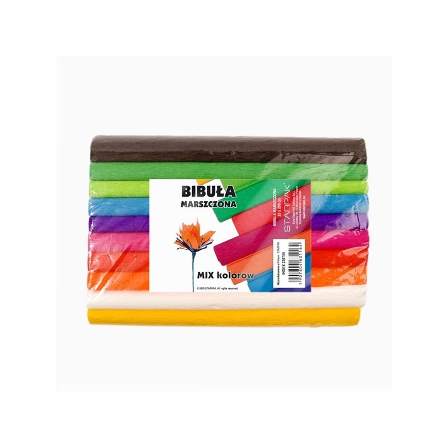 Hartie creponata Mini 10 culori/set, 25x200 cm - STARPAK fotografia produsului View 2 L