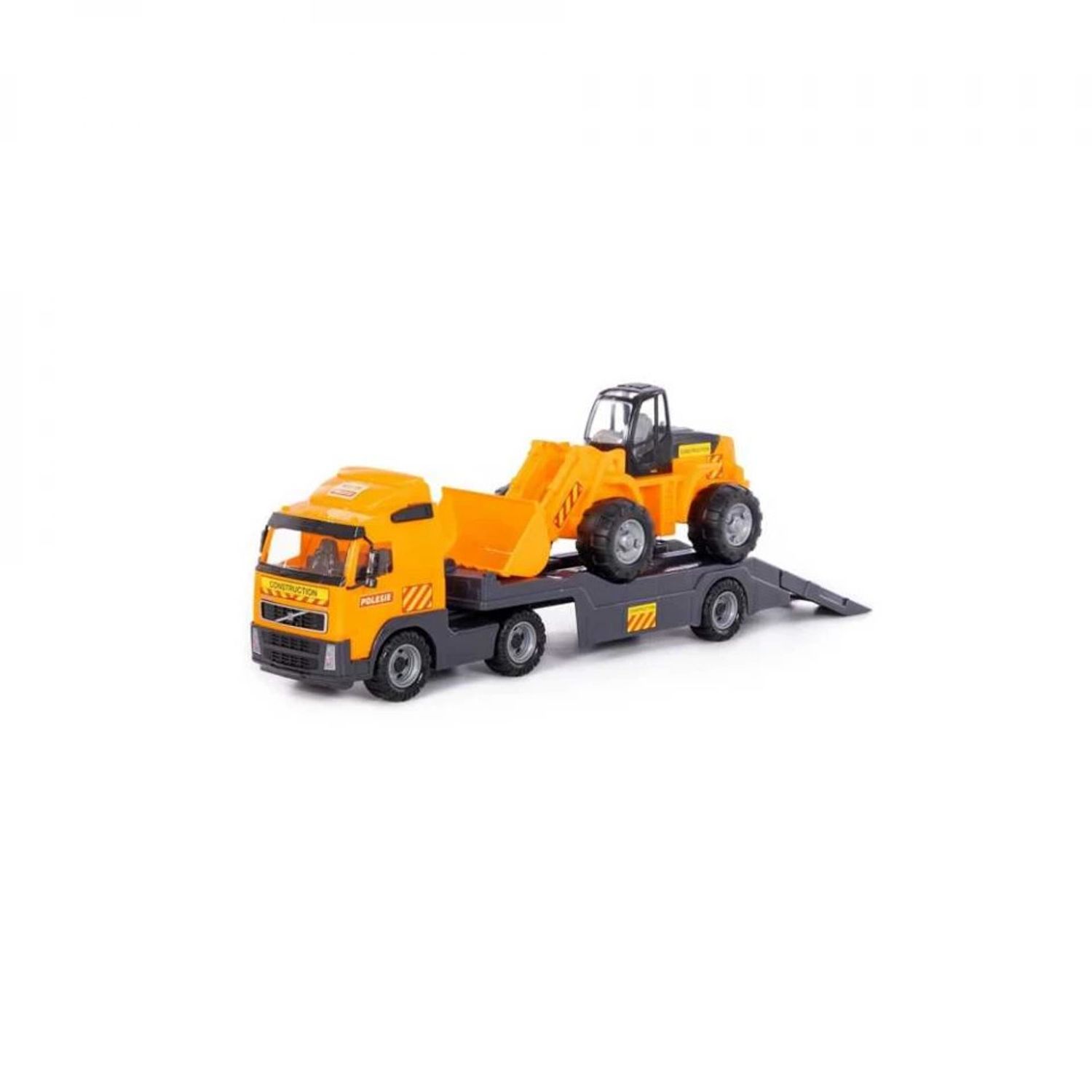 Trailer+excavator - Volvo PowerTruck, 89x19x25 cm, Wader fotografia produsului