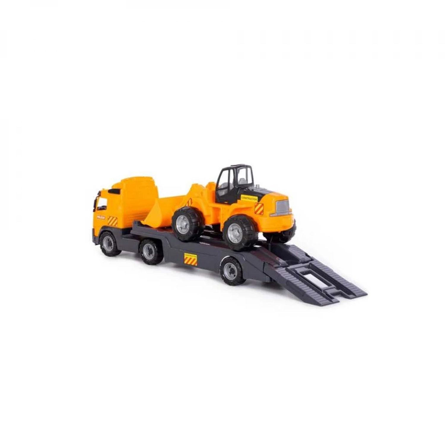 Trailer+excavator - Volvo PowerTruck, 89x19x25 cm, Wader fotografia produsului View 3 L