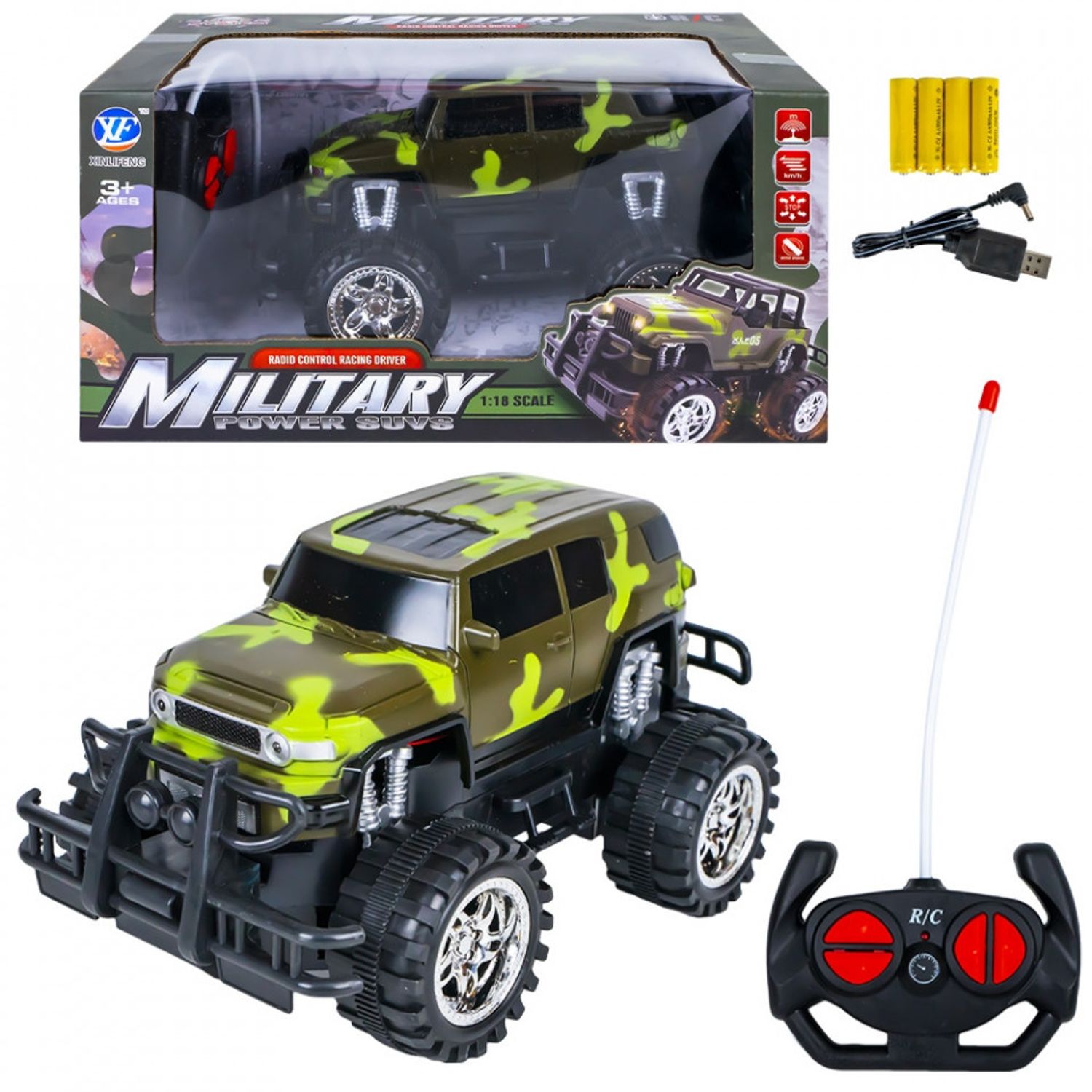 Jeep cu RC, Off road, camuflaj fotografia produsului
