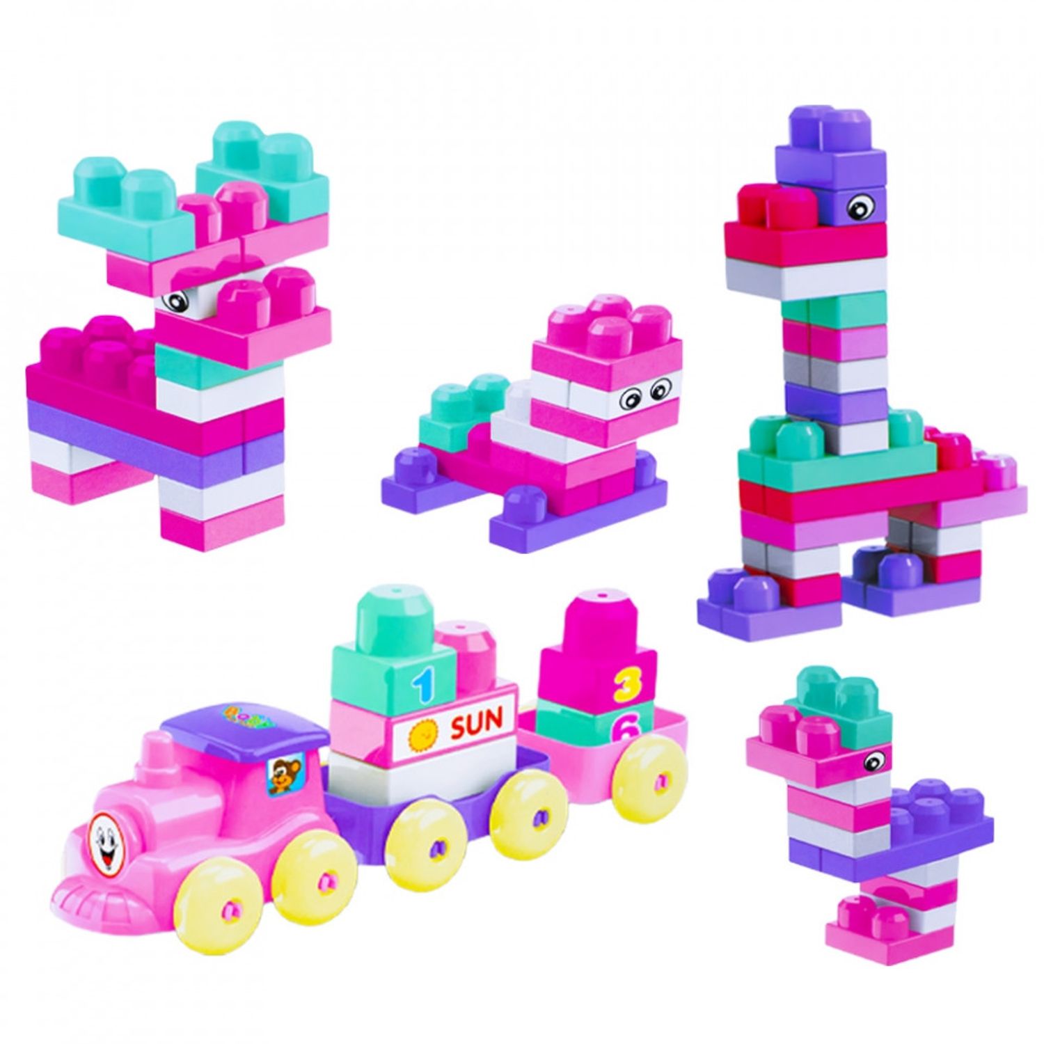 Cuburi constructii JUMBO, 80 piese/cutie fotografia produsului View 4 L