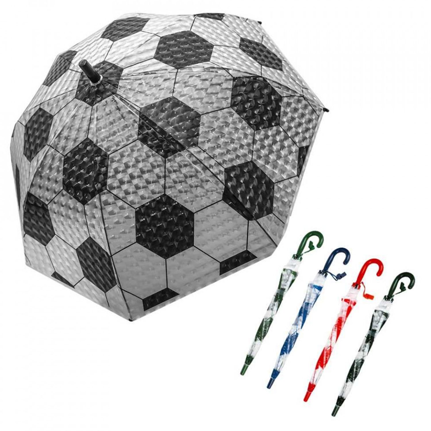 Umbrela copii, cu desene, Fotbal, 80 cm fotografia produsului