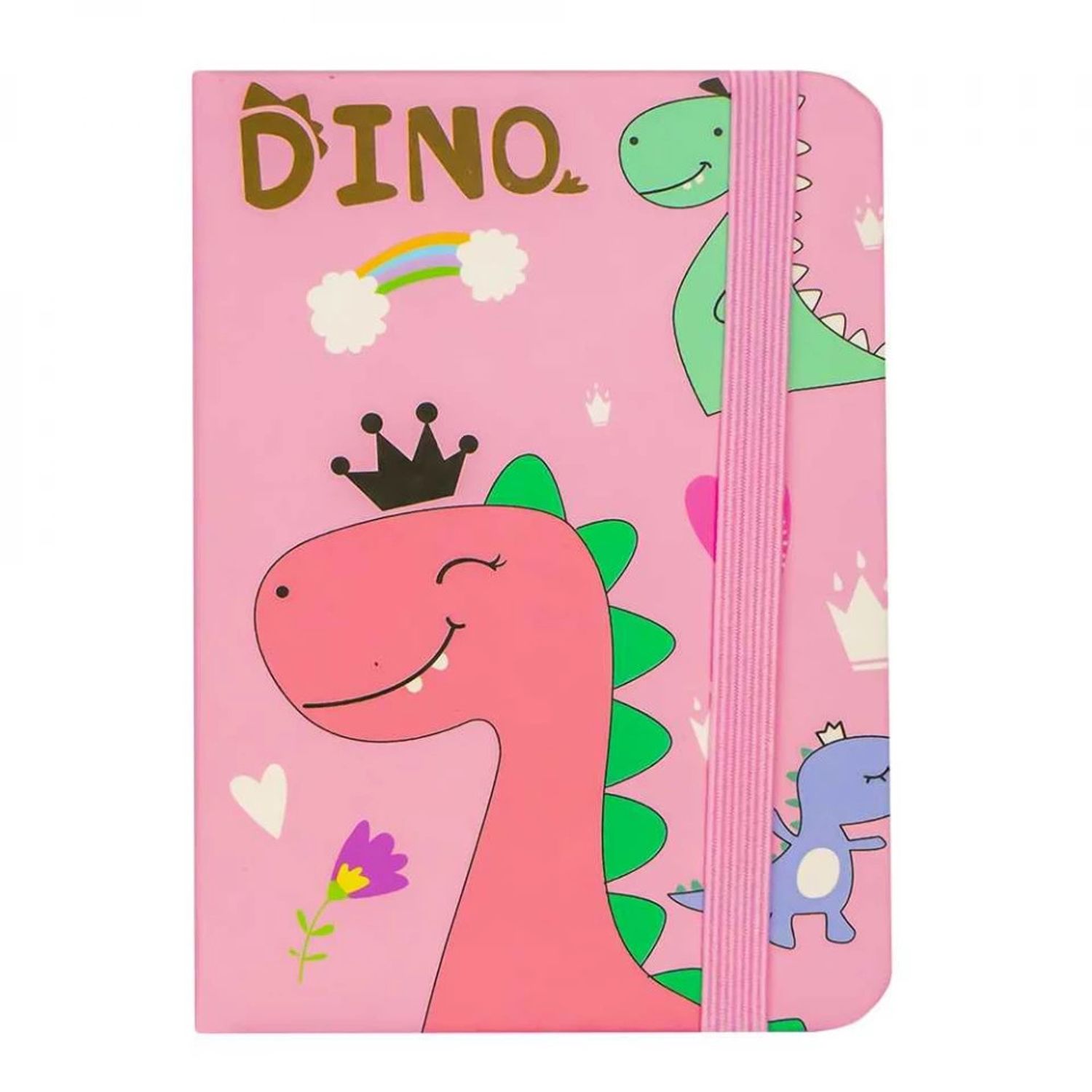 Notes A7 cu elastic, 80 file, Dino fotografia produsului View 2 L