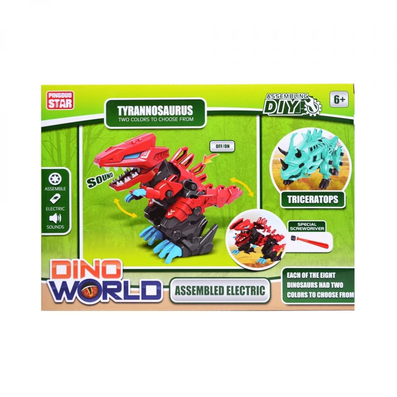 Cuburi constructii Robozaur, cu baterii - VELOCIRAPTOR fotografia produsului View 2 L