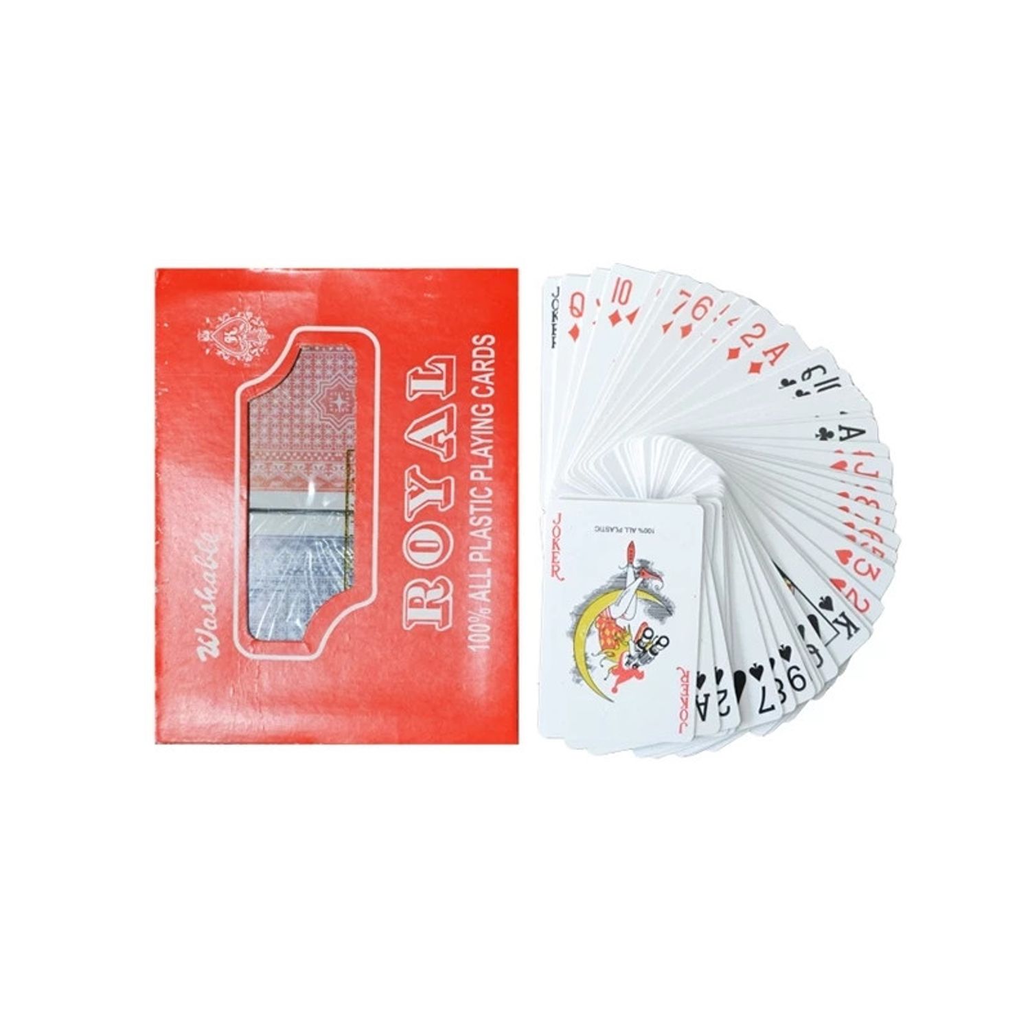 Carti de joc, din plastic, Royal - 2 set/cutie fotografia produsului