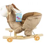 Balansoar pentru bebelusi, Magarus, lemn + plus, cu rotile, 60 cm fotografia produsului View 2 S