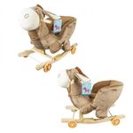 Balansoar pentru bebelusi, Magarus, lemn + plus, cu rotile, 60 cm fotografia produsului View 3 S