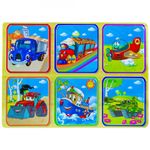 Puzzle lemn, Vehicule fotografia produsului