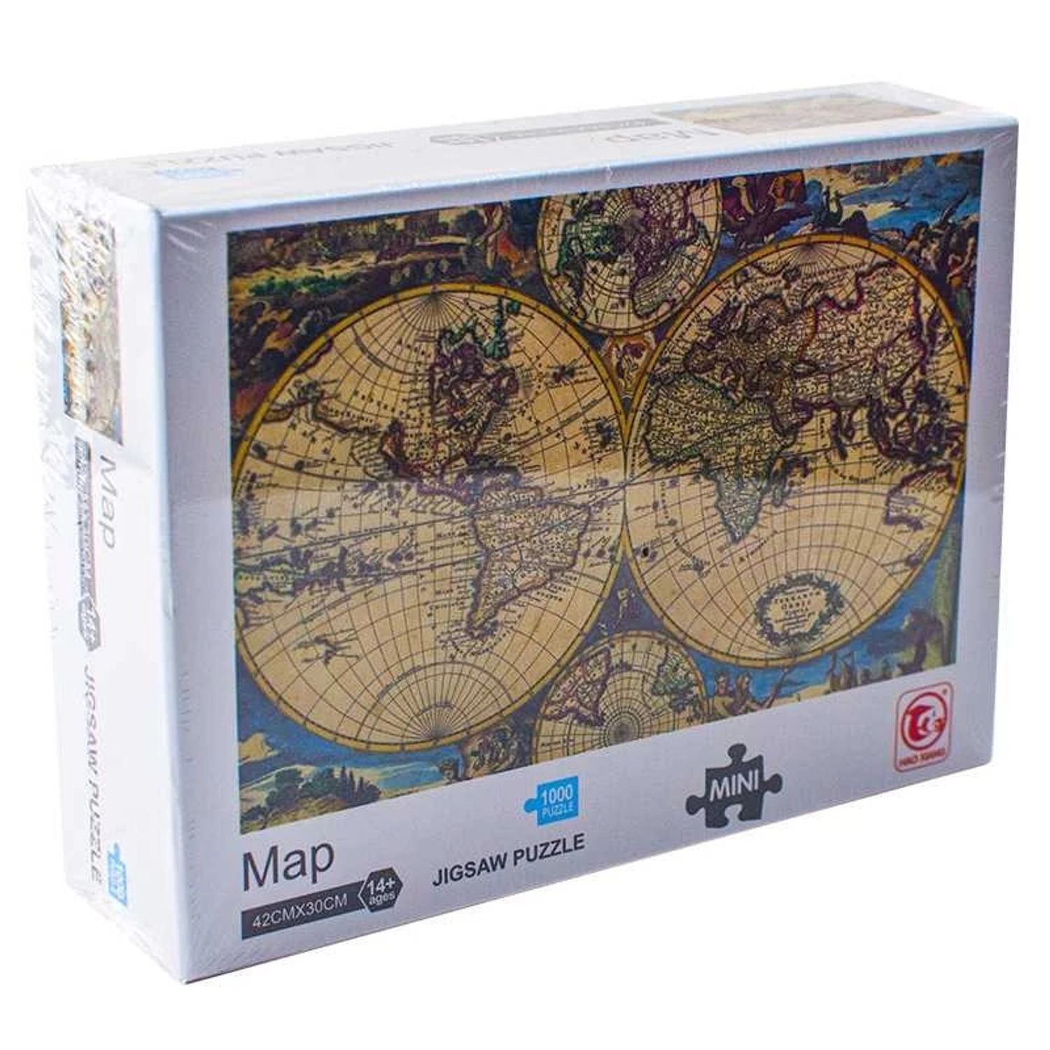 Puzzle carton mini, Harta, 1000 piese fotografia produsului