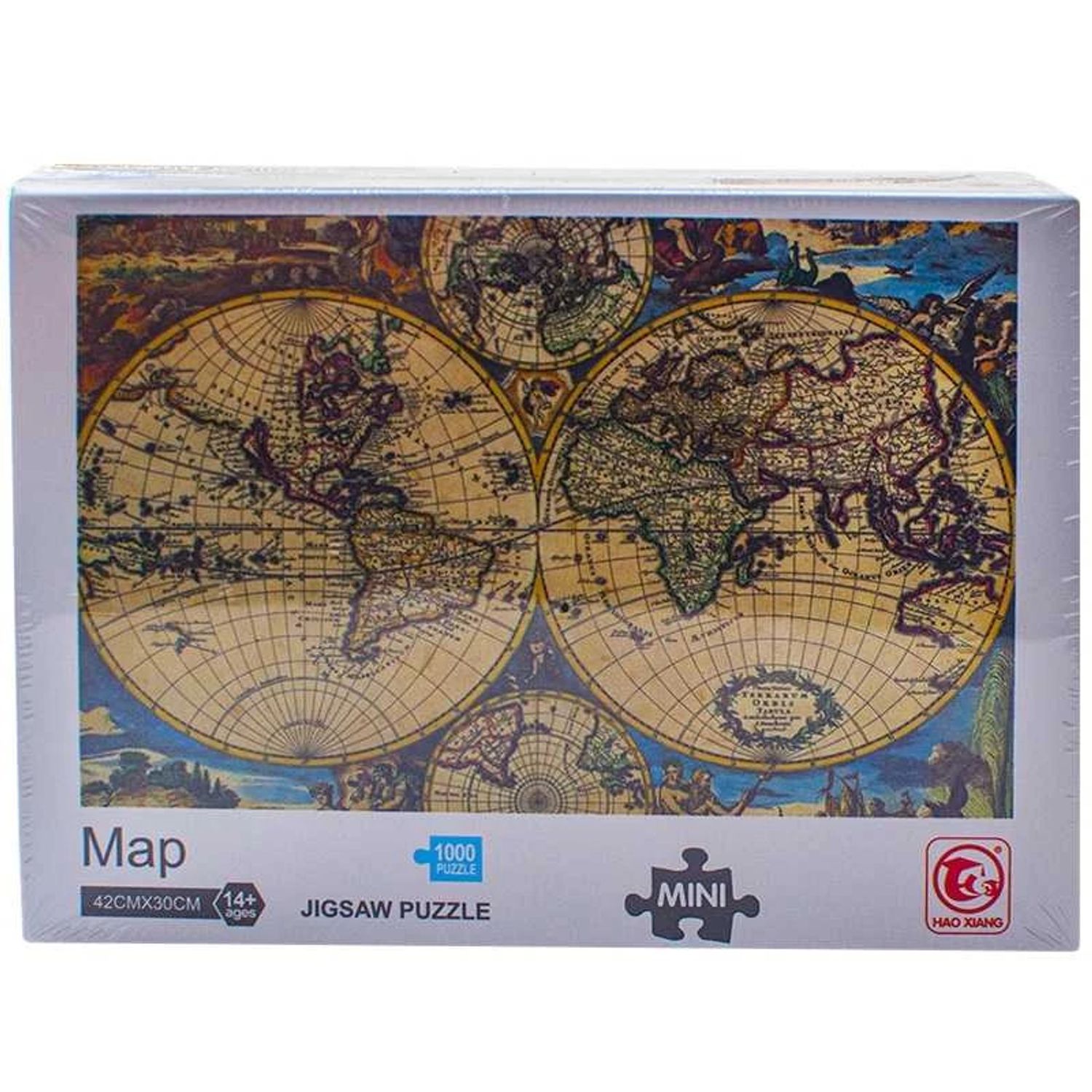 Puzzle carton mini, Harta, 1000 piese fotografia produsului View 2 L