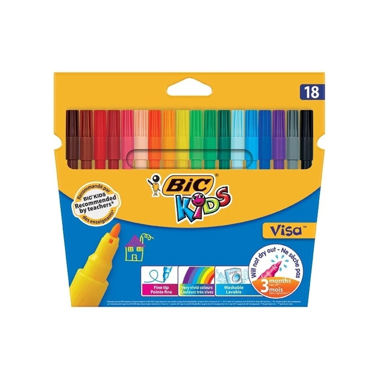 Carioci lavabile Visa 18/set - BIC fotografia produsului