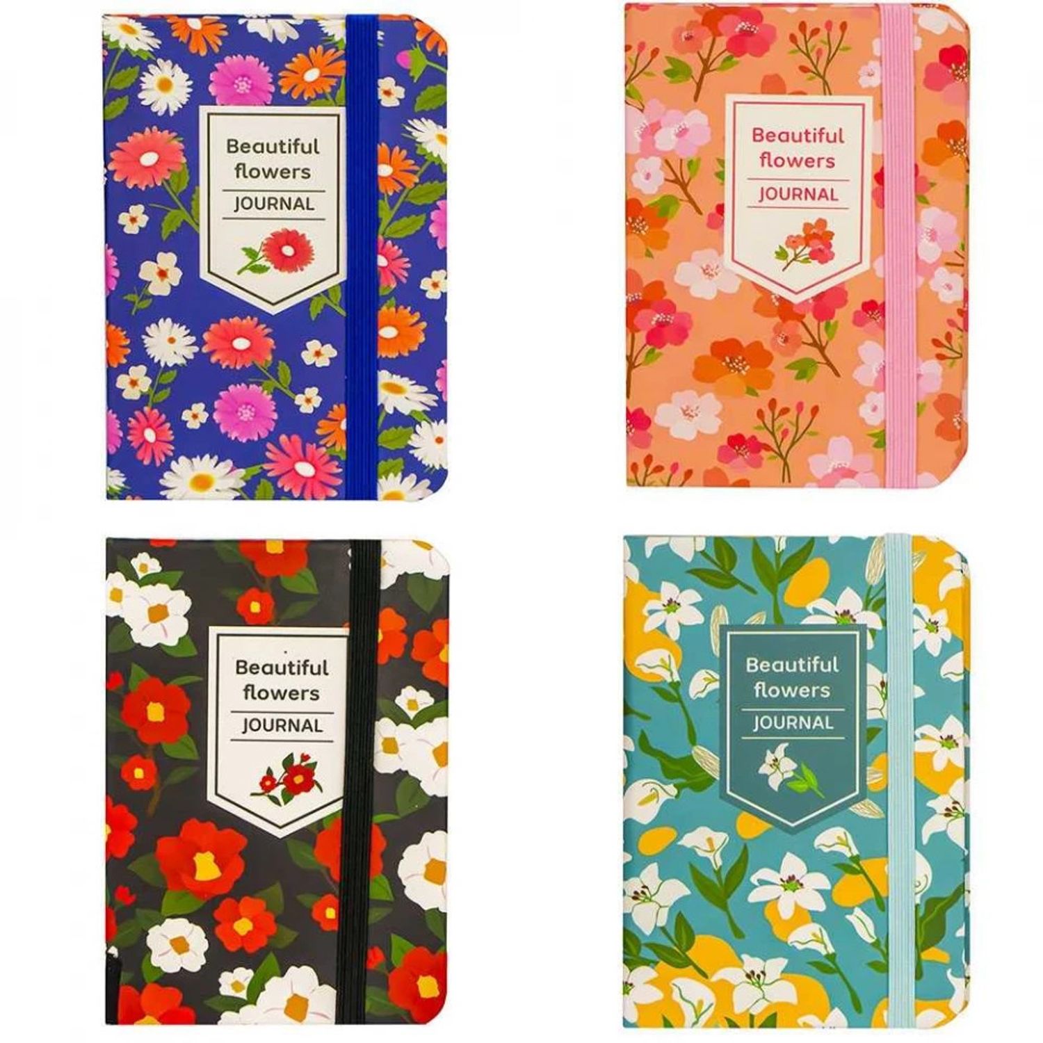Notes A5 cu elastic, 80 file, Beautiful flowers fotografia produsului