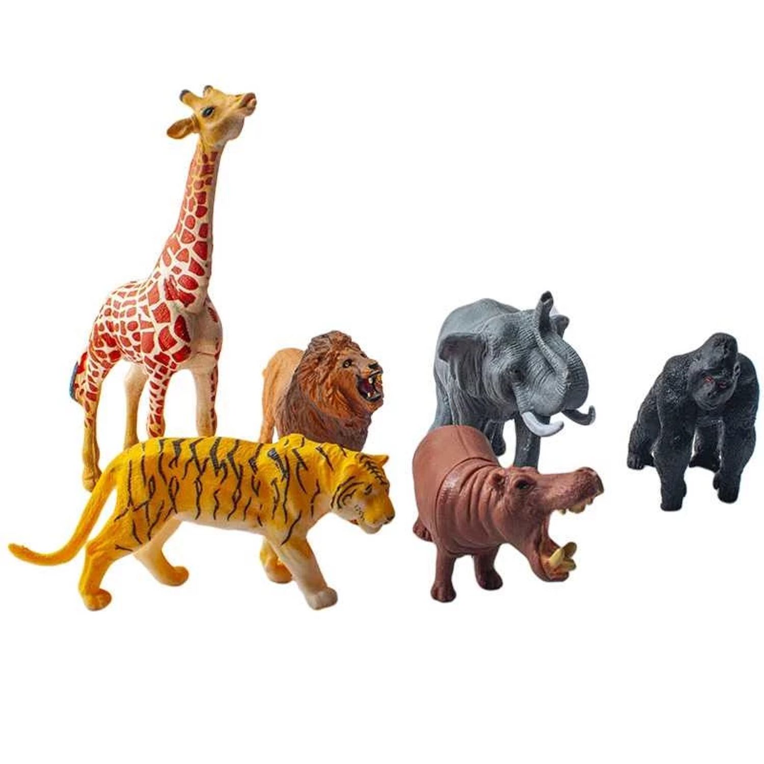 Figurine animale din jungla, 6 buc/cutie fotografia produsului