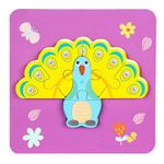 Puzzle din lemn, incastru, Animale/Vehicule fotografia produsului View 4 S