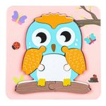 Puzzle din lemn, incastru, Animale/Vehicule fotografia produsului View 5 S
