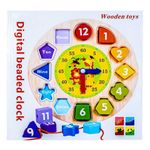 Puzzle educativ, din lemn, Ceas, 897-82 fotografia produsului