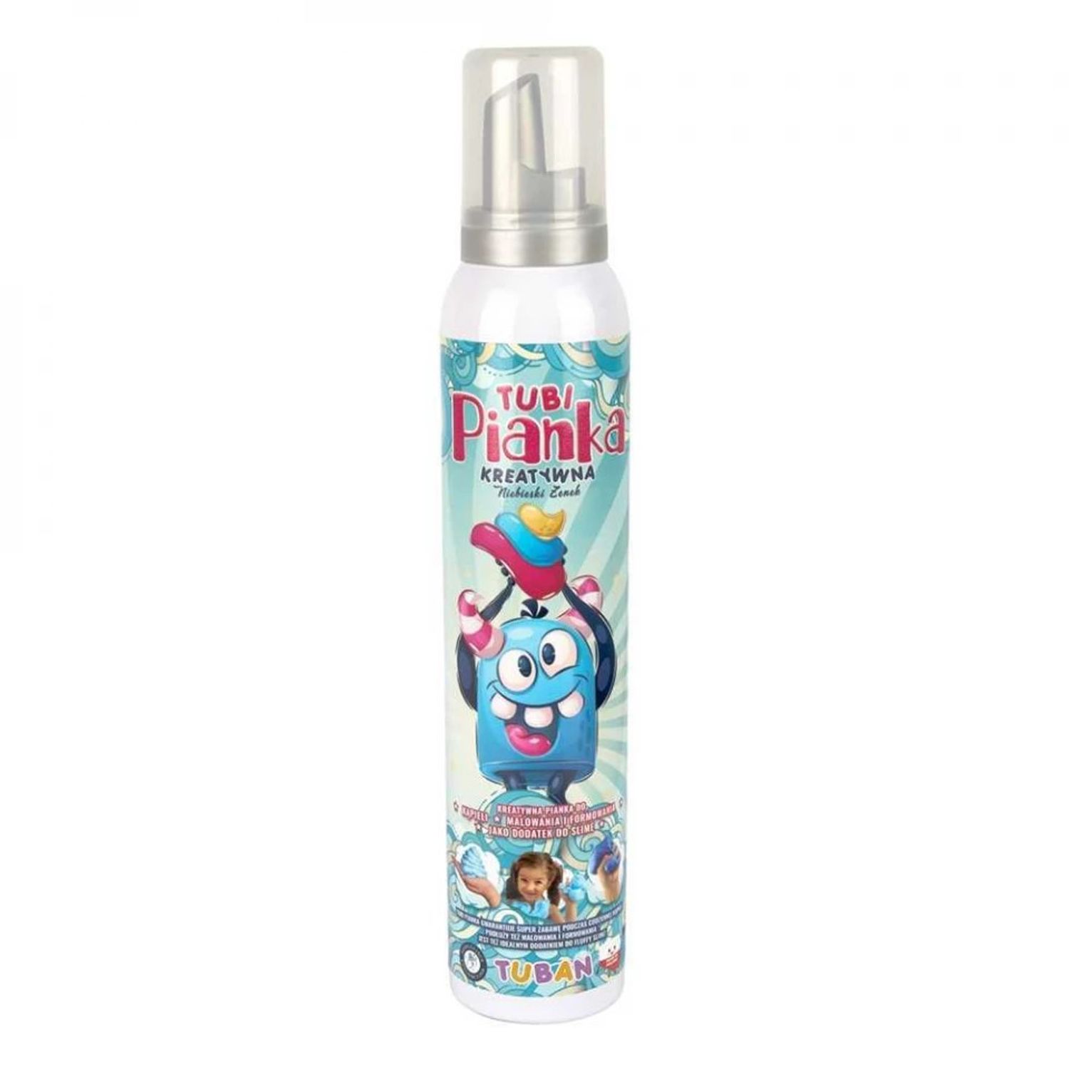 Spuma creativa TUBI, 200 ml, Albastra fotografia produsului