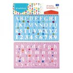 Sablon litere & cifre, 13x23 cm - Starpak fotografia produsului