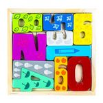Puzzle din lemn, Tetris - Cifre fotografia produsului