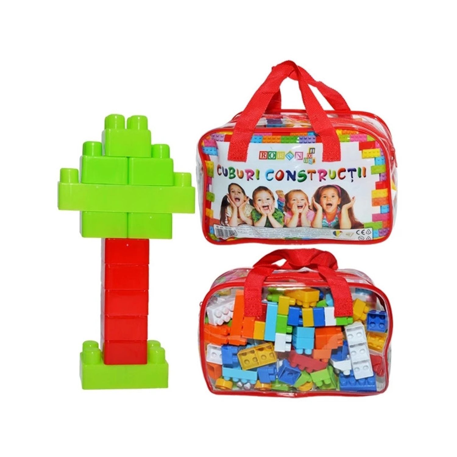 Cuburi constructii in gentuta, 160 piese/285g - robentoys fotografia produsului View 3 L