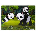 Puzzle lemn, 40 piese, Ursuleti panda fotografia produsului