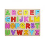 Puzzle lemn, incastru, litere majuscule fotografia produsului