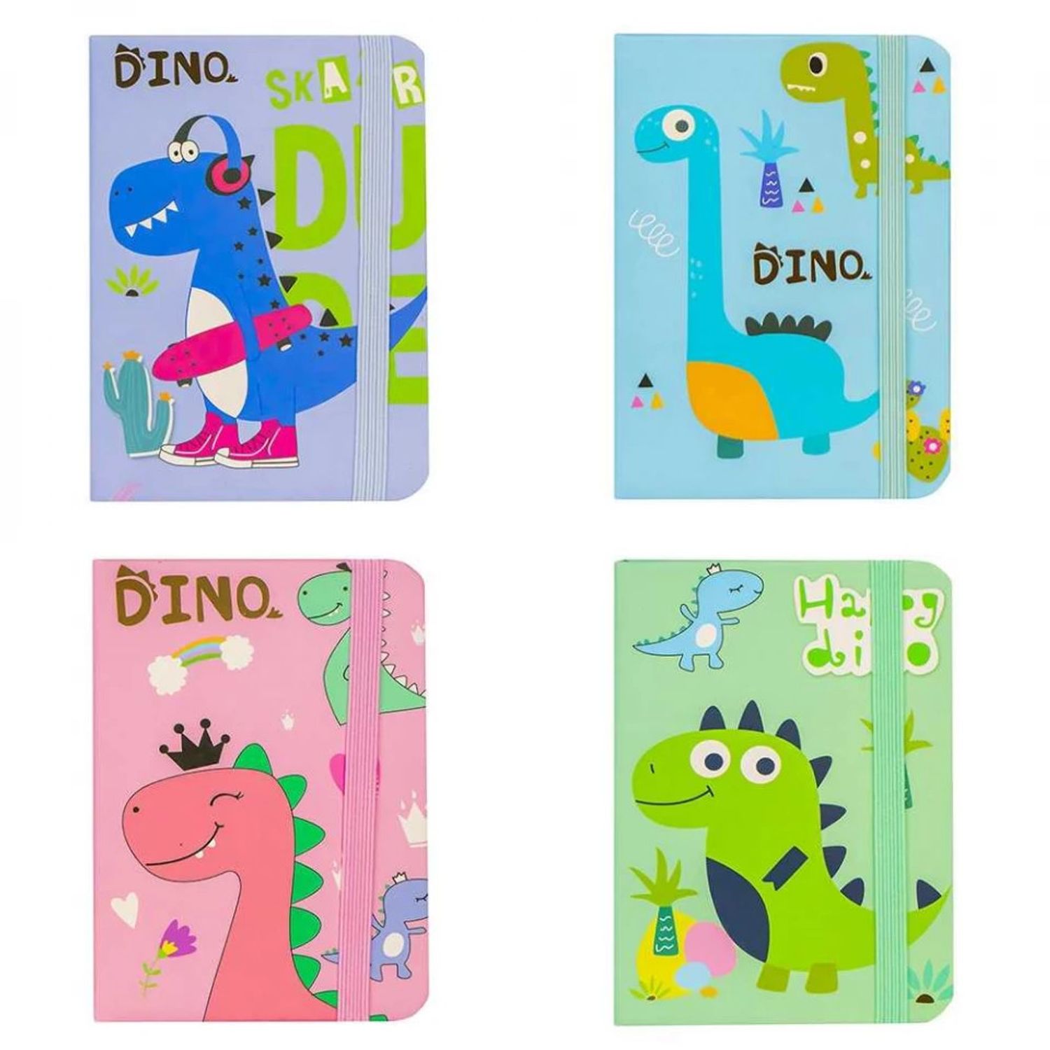 Notes A5 cu elastic, 80 file, Dino fotografia produsului