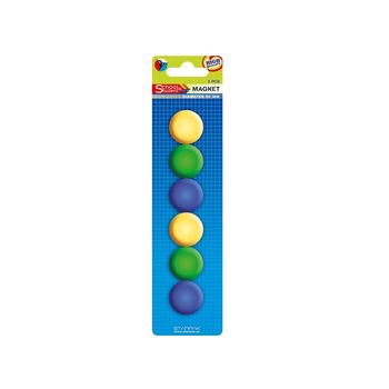 Magneti color, 29 mm, 6 buc/set - STARPAK