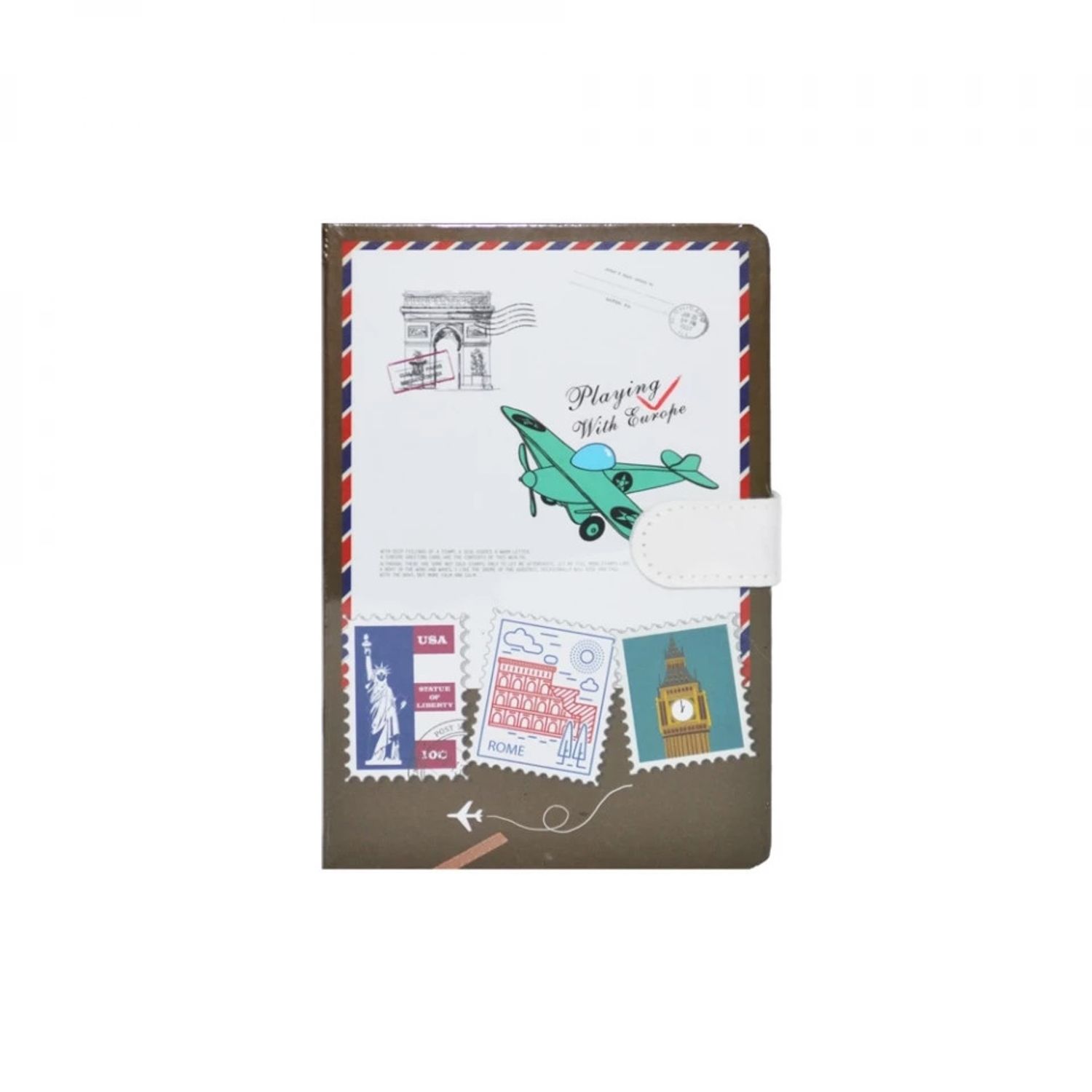 Notes A6 cu magnet, 144 file, Timbre cu orase fotografia produsului View 4 L