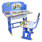 Birou + scaunel, reglabile/scoala/desene/MDF+metal fotografia produsului View 2 S