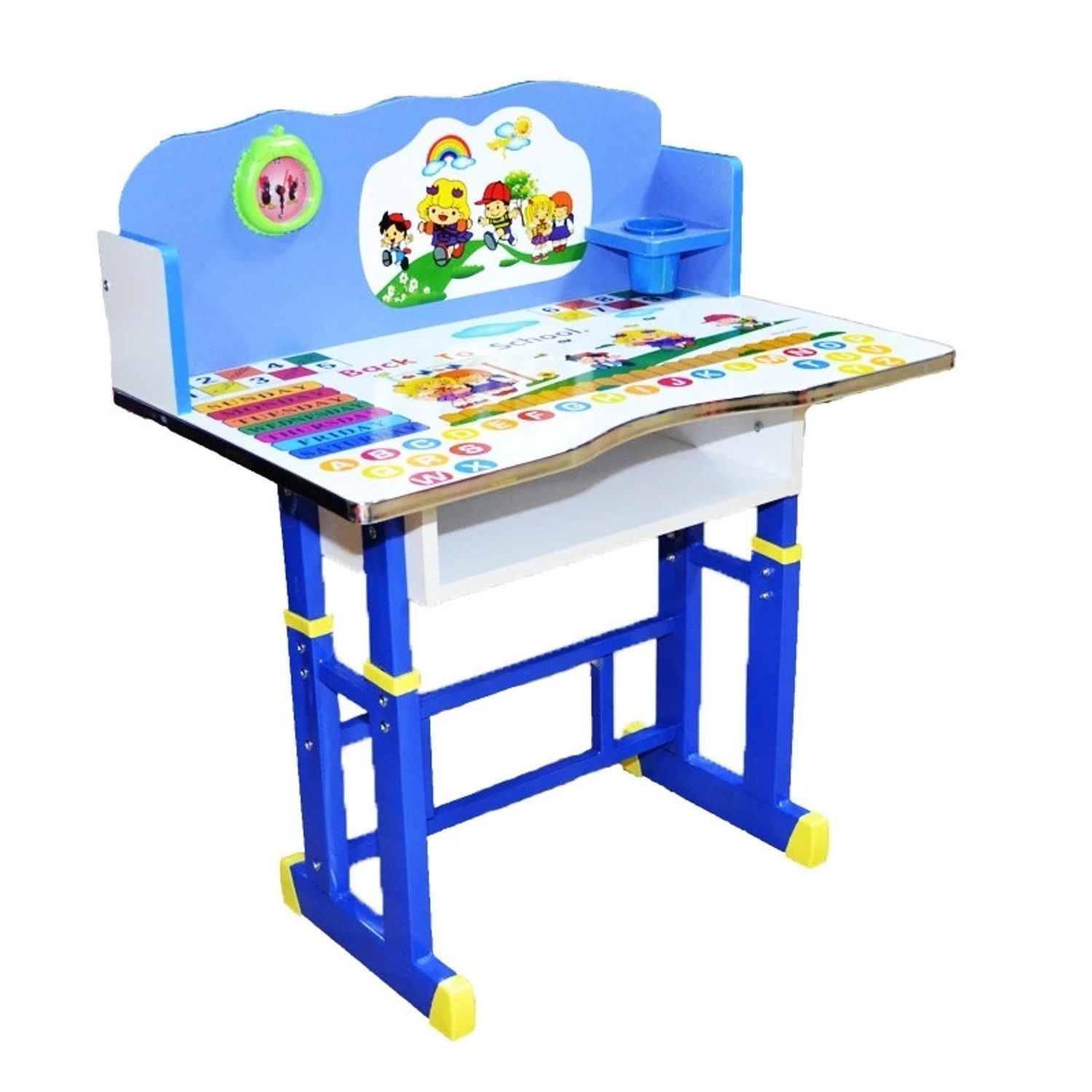 Birou + scaunel, reglabile/scoala/desene/MDF+metal fotografia produsului View 3 L